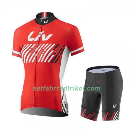 Fahrradbekleidung Radtrikot Kurzarm + Radhose Kurze 2017 CCC Liv Damen N004